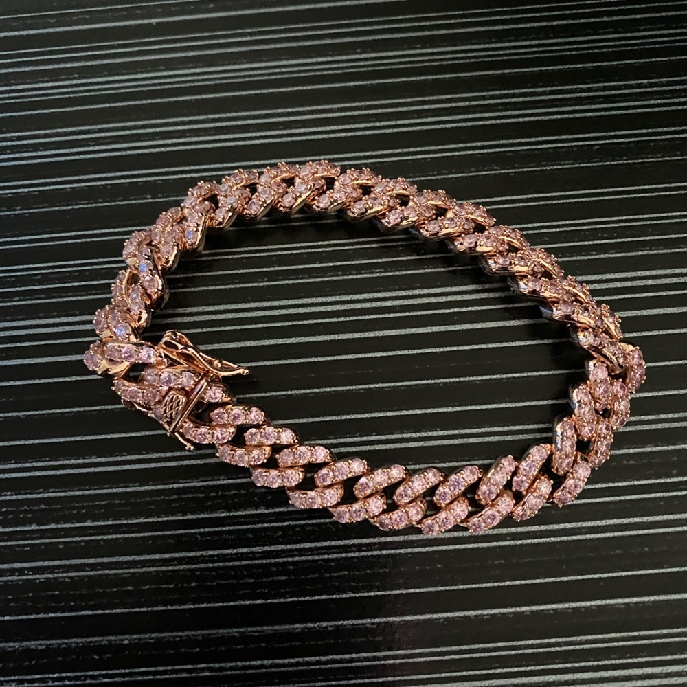 Classic Diamond Cuban Link Anklet